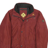 ROADSIGN Mens Red Jacket S Polyester Plain Zip Outdoor Casual Lightweight