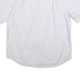 CARHARTT Mens White Short Sleeve Cotton Blend Work Shirt 2XL Rugged Flex