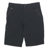 COLUMBIA Mens Shorts Black Sports Casual M W30 Polyester Blend Zip Pockets