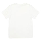 NIKE Mens White Graphic T-Shirt S Short Sleeve Crew Neck Cotton Blend Casual