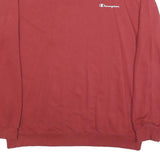 CHAMPION Mens Red Crew Neck 2XL Sweatshirt Cotton Blend Classic Logo