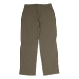 MAMMUT Womens Cotton Blend Beige Regular Leg Trousers W30 L29 Outdoor Zip