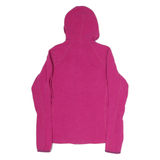 THE NORTH FACE Womens Pink Hoodie M Full Zip Lightweight Fleece Outdoor