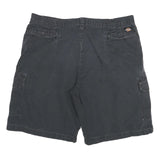 DICKIES Mens Cargo Black Cotton Blend Shorts 3XL W38 Workwear Utility Pocket