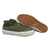 CONVERSE One Star Womens Green Lace-Up Trainers Synthetic UK 5.5 Casual Retro