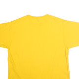 MAJESTIC Mens Yellow Oakland Athletics Graphic T-Shirt XL Short Sleeve Crew Neck