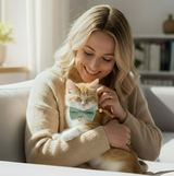 Anypet Small Sage Green Bow Cat Collar with Safety Buckle, Bell & Durable Adjustable Strap – Stylish Comfortable Pet Accessory for Cats