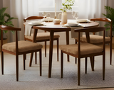 Anyseat Light Brown Fur Stretch Chair Cover – Washable, Removable Dining & Kitchen Seat Protector