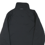 NAUTICA Mens Black Outdoor Jacket L Polyester Blend Plain Zip Pockets