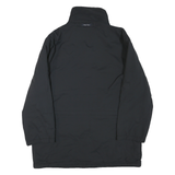NAUTICA Mens Black Outdoor Jacket L Polyester Blend Plain Zip Pockets