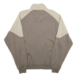 JOINVILLE Mens Beige & Brown Zip Jacket XL Wool Blend Plain Sports Casual