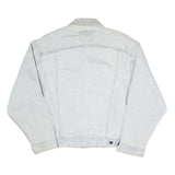 LEVI'S Mens Blue Cotton Blend Denim Jacket S Button Closure Classic Fit