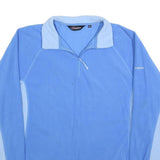 BERGHAUS Womens Blue & Light Blue Plain Pullover Jumper Crew Neck Polyester UK