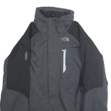 THE NORTH FACE Womens Black & Charcoal Outdoor Jacket M Polyamide Blend Zip