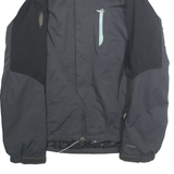 THE NORTH FACE Womens Black & Charcoal Outdoor Jacket M Polyamide Blend Zip