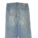 DICKIES Mens Jeans Blue Regular Straight Denim Light W36 L27 Classic Cotton