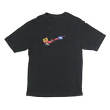 AIR JORDAN Mens Black Jumpman Graphic T-Shirt S Short Sleeve Crew Neck