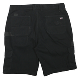 DICKIES Mens Black Cargo Shorts XL W36 Workwear Durable Polyester