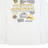 CHAMPION Mens White Western Michigan Broncos Graphic Long Sleeve Crew Neck XL