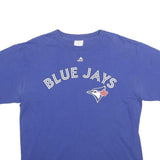 MAJESTIC Mens Blue Blue Jays Graphic T-Shirt L Short Sleeve Crew Neck Cotton