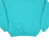 CRAZY SHIRT Mens Turquoise Pullover Sweatshirt M Pebble Beach Polo Collar