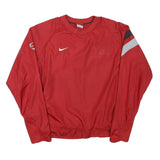 NIKE Mens Red Crew Neck M Sports Casual Sweatshirt Training Top