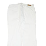 TOMMY HILFIGER Womens Relaxed White Cotton Blend Jeans W38 L31 Zip Pocket