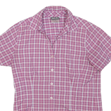 JACK WOLFSKIN Womens Pink & White Check Summer Shirt UK 10 Lightweight Outdoor