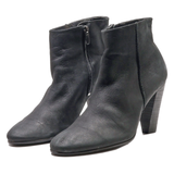 ECCO Ankle Boots Black Leather Womens UK 7