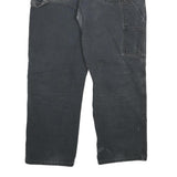 DICKIES Mens Regular Fit Black Denim Jeans W34 L28 Relaxed Zip Cotton Blend