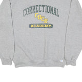 RUSSELL ATHLETIC Mens Grey Correctional Cdcr Academy Crew Neck M Cotton