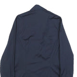 MASSIMO DUTTI Womens Navy Blue Shirt S Classic Button Down Cotton Blend