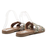 STEVE MADDEN Slider Sandals Brown Synthetic Womens UK 7.5