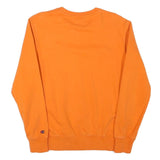 CHAMPION Mens Orange Crew Neck S Cotton Blend Pullover Sweatshirt