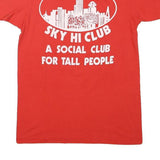 HANES Mens Red Graphic T-Shirt M Short Sleeve Crew Neck Tall People Club