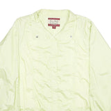 TUDOR COURT Womens Yellow Nylon Button Jacket L Lightweight Casual Outerwear