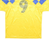 UMBRO Mens Yellow & Blue Football Shirt XL Short Sleeve Polo Collar Sports 9