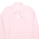 MAJE Womens Pink Shirt Long Sleeve Button Neck S Lightweight Elegant