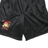 CHAMPION Mens Black Casual Shorts Fully Loaded Festival L W32 Sports