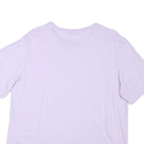 PUMA Womens Lilac T-Shirt L Short Sleeve Crew Neck Cotton Blend Sport Casual