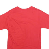 CHAMPION Mens Red Graphic T-Shirt S Short Sleeve Crew Neck Cotton Blend