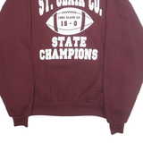 JERZEES Mens Maroon St. Clair Co State Champions Crew Neck XL Sweatshirt
