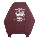 JERZEES Mens Maroon St. Clair Co State Champions Crew Neck XL Sweatshirt