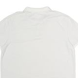 CALVIN KLEIN Mens White & Grey Thin Stripe Short Sleeve Polo Shirt 2XL Cotton