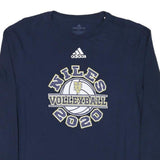 ADIDAS Mens Navy Blue Niles Volleyball 2020 Long Sleeve Crew Neck T-Shirt L