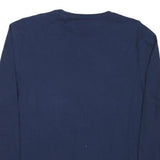 ADIDAS Mens Navy Blue Niles Volleyball 2020 Long Sleeve Crew Neck T-Shirt L