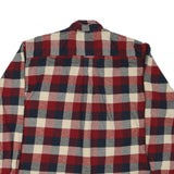 RED HEAD Mens Red & Navy Check Shirt 2XL Cotton Blend Button-Down Casual Fit