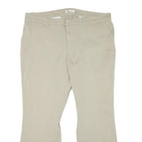 DICKIES Womens Cotton Blend Beige Regular Leg Regular Fit Trousers W41 L29 Zip