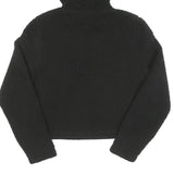 FILA Womens Black Logo Cropped Pullover Hoodie XS