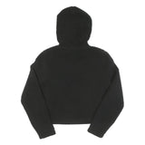 FILA Womens Black Logo Cropped Pullover Hoodie XS